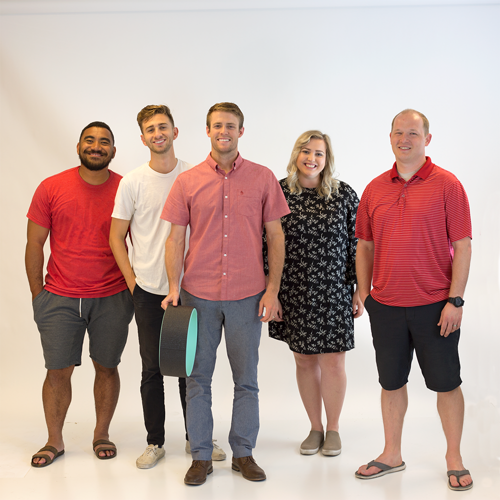 This is the Chirp team, led by our fearless leader Tate Stock. Together we launched the Plexus Wheel+ on Kickstarter. Check it out!