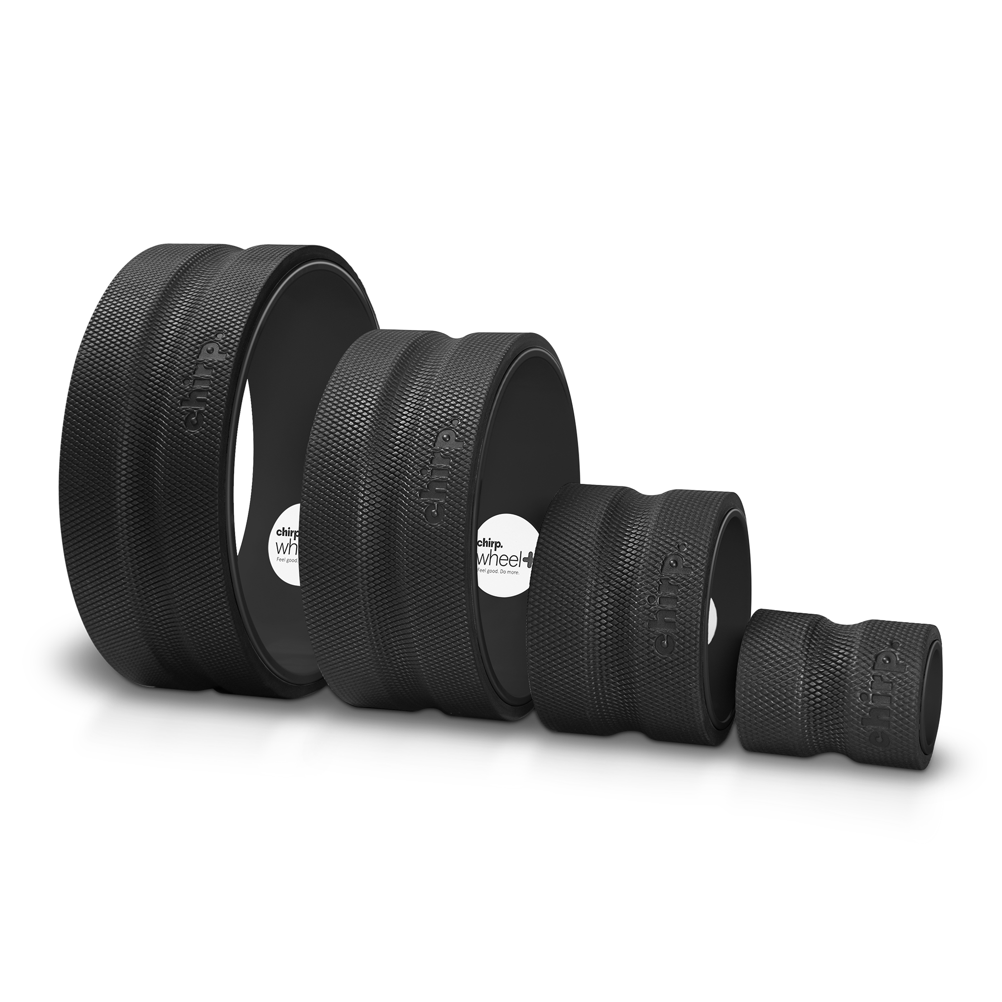 Chirp Wheel+ 4 Pack - Black