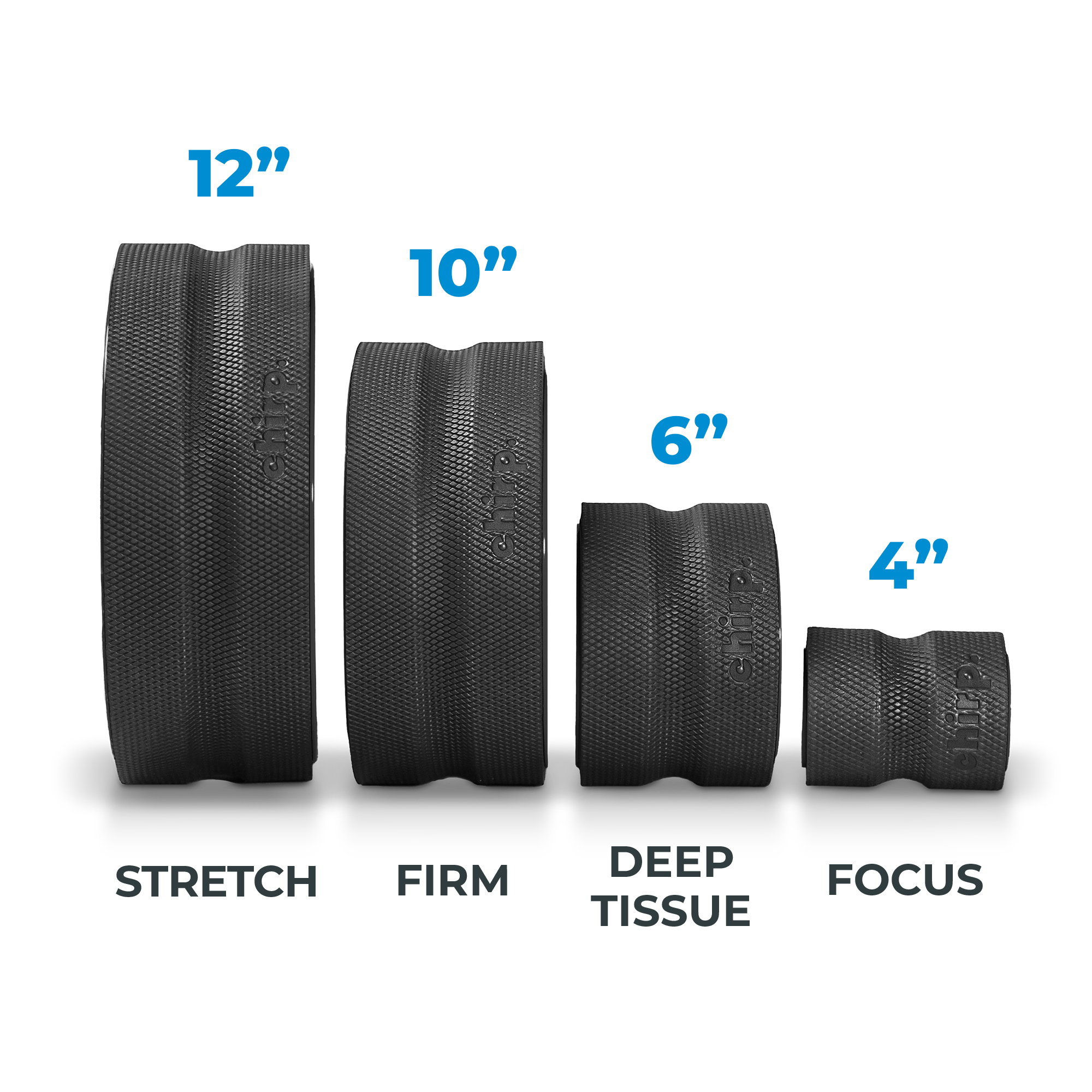 Chirp Wheel+ 4 Pack - Black