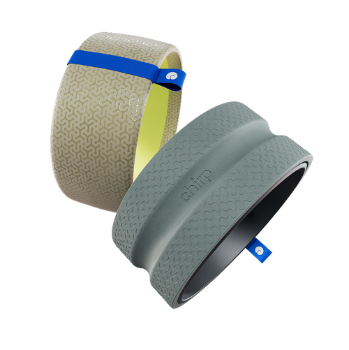 Chirp Relief Wheel Pro with interchangeable QuickTread system for neck and back relief