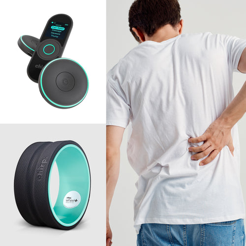 Chirp Halo | Chirp Wheel+ | Man holding lower back in pain