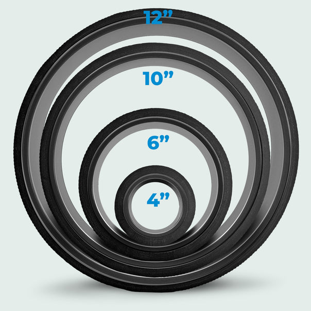 Nested Chirp Wheel+ 4 Pack - Black
